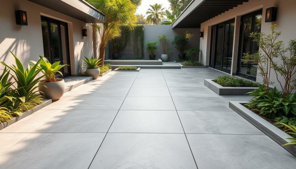 Betonplatten Terrasse Verlegung