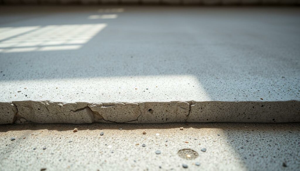 Betonuntergrund und Entkopplungsbahn