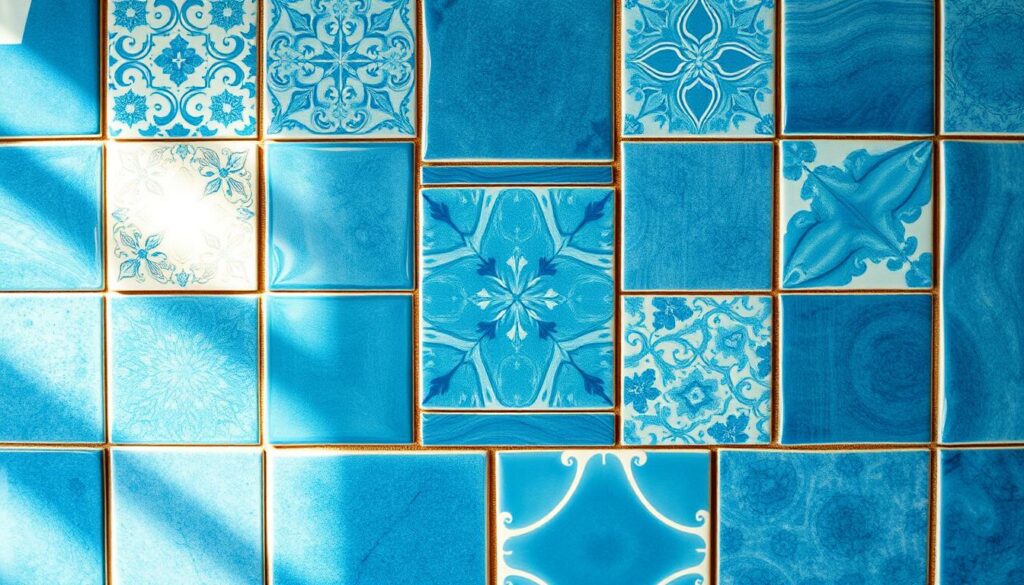 Blaue Fliesen Designs