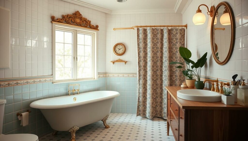 Elemente Retro-Badezimmer