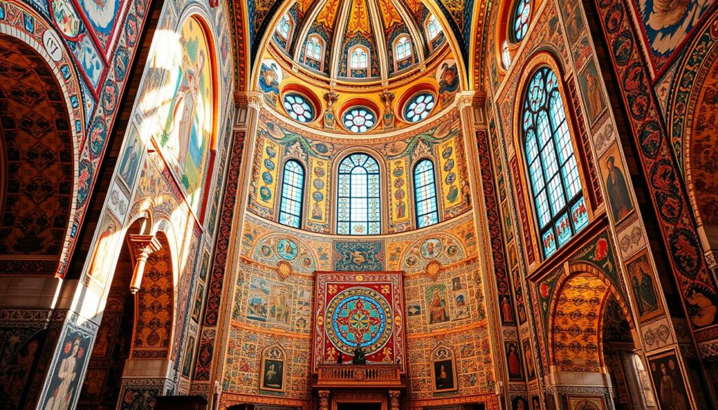 Fliesenkunst in religiösen Gebäuden