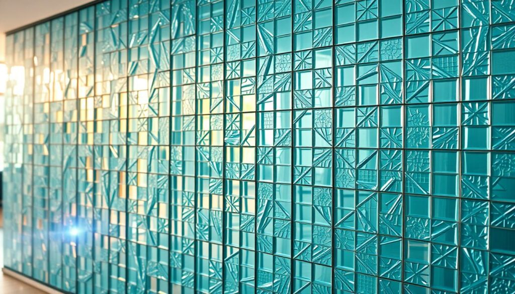 Glasfliesen Design Wandverkleidung