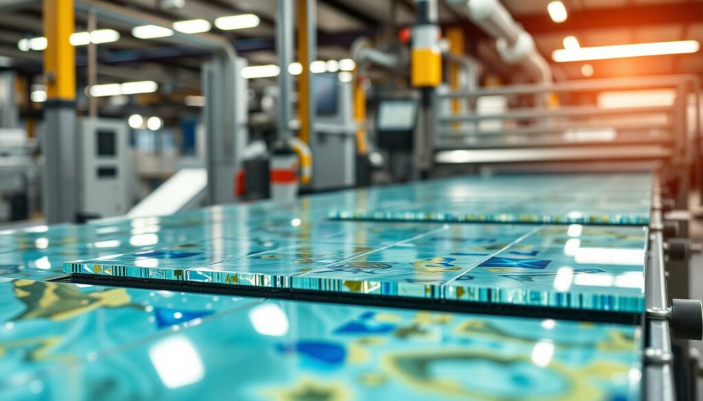 Glasfliesen Produktion und Design