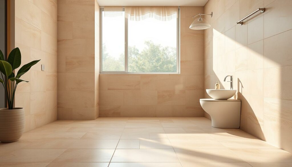 Hochwertige Fliesen in Beige