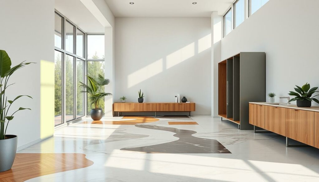 Innovative Bodengestaltung mit Mineralwerkstoffen Innovative Bodengestaltung mit Mineralwerkstoffen