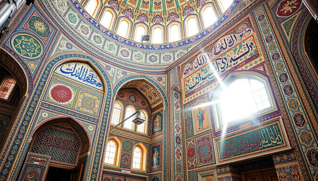 Islamische Fliesenkunst in Moscheen