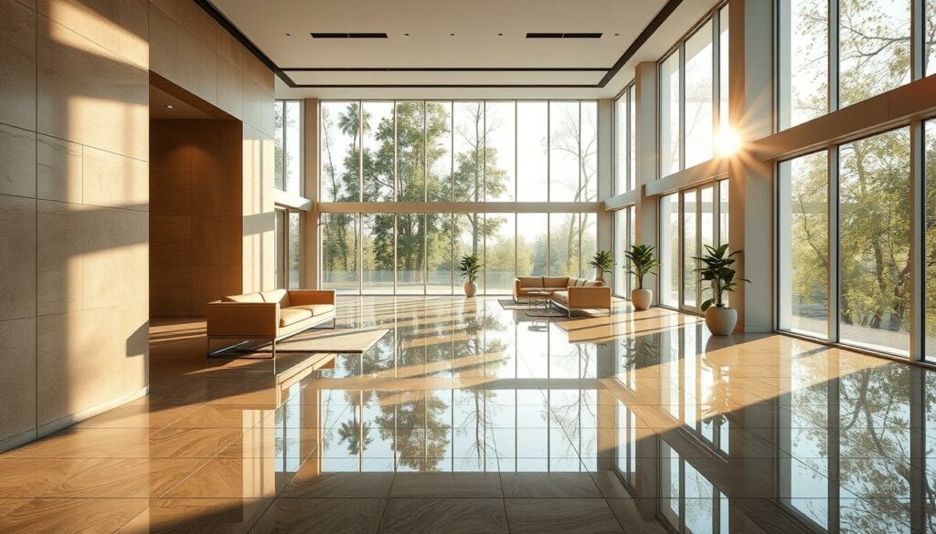 Moderne Innenarchitektur mit Glasfliesen