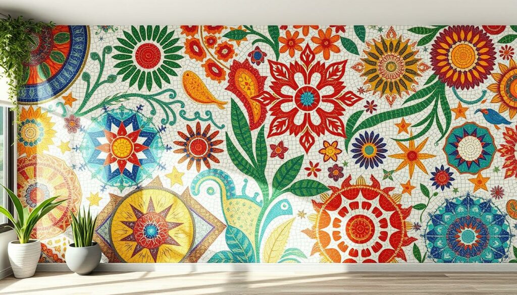 Mosaik-Wandkunst Design