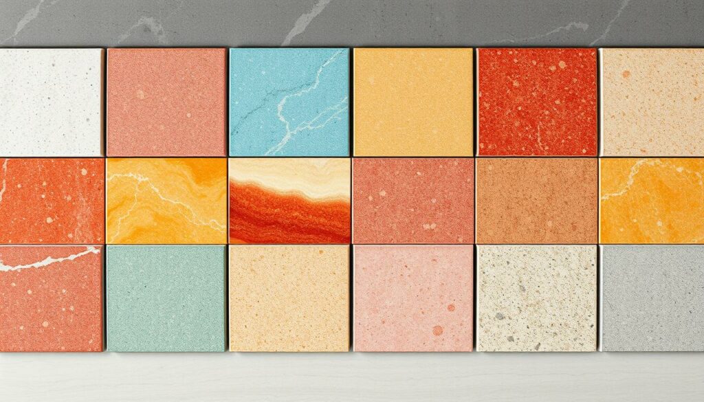 Quarzfliesen Farbpalette