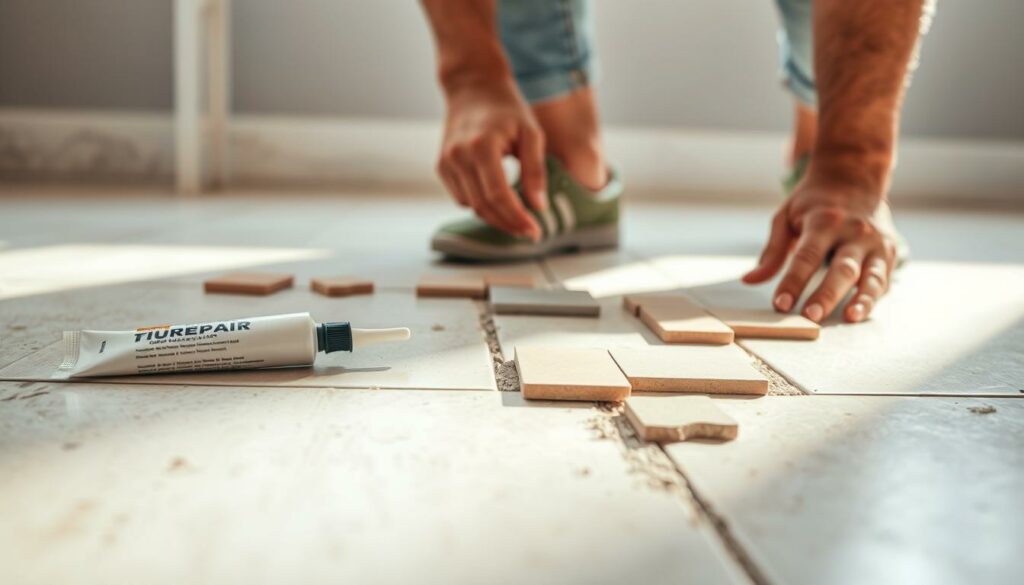 Fliesenreparaturset Anwendung