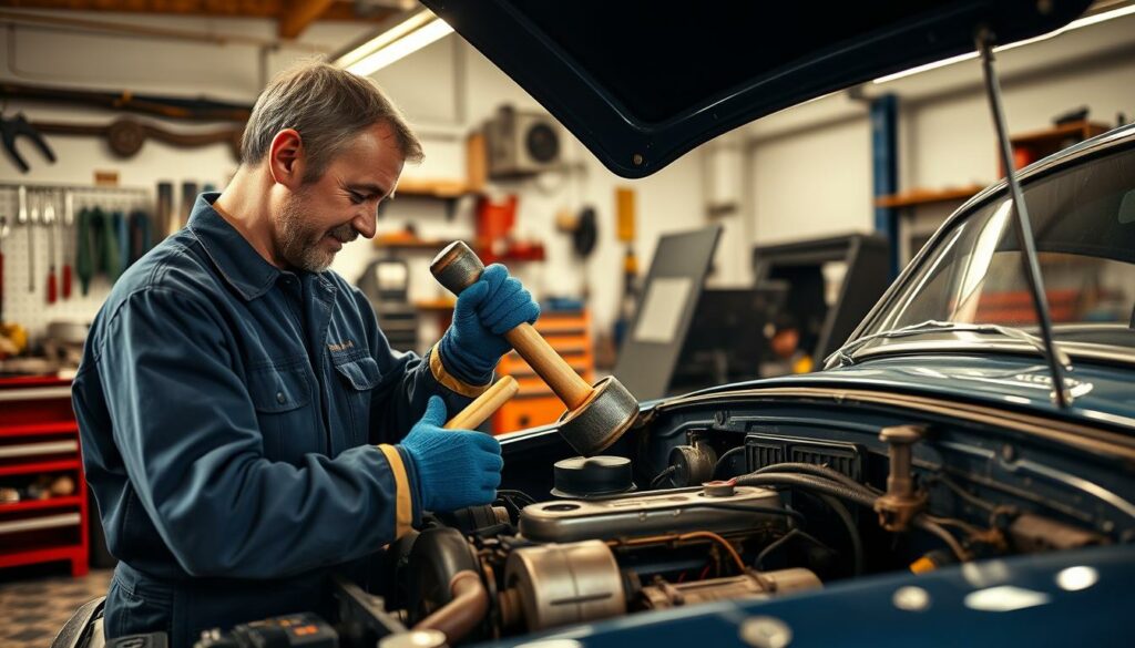 Einsatz in der Autoinstandsetzung